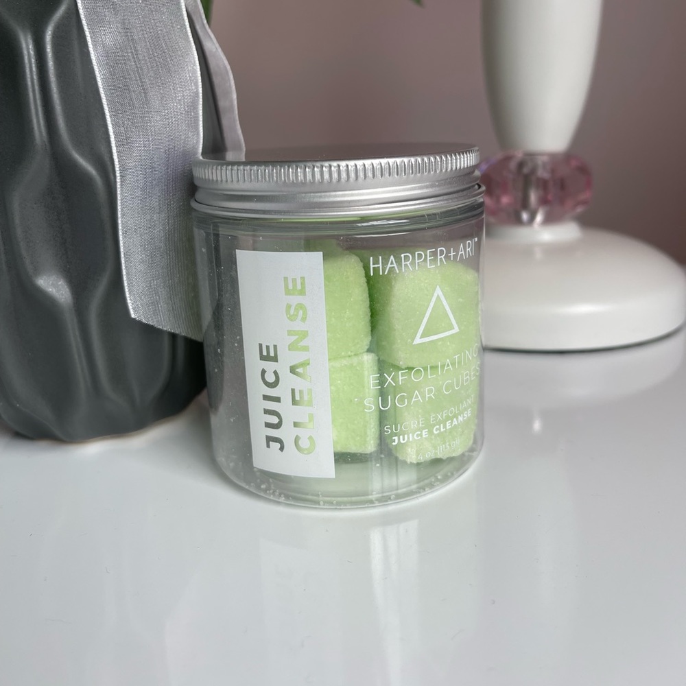 Harper + Ari Exfoliating Sugar Cubes -Juice Cleanse - 4 Oz  Body Shower Scrub